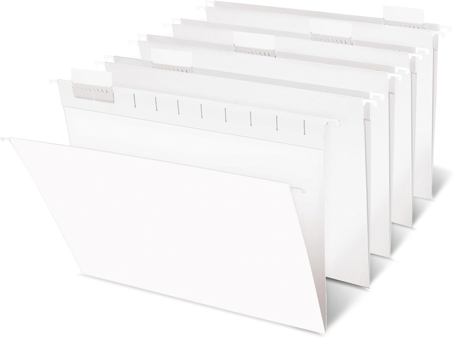 Office Depot® Brand Hanging File Folders, 1/5-Cut, Letter Size, White, Pack of 25 Folders