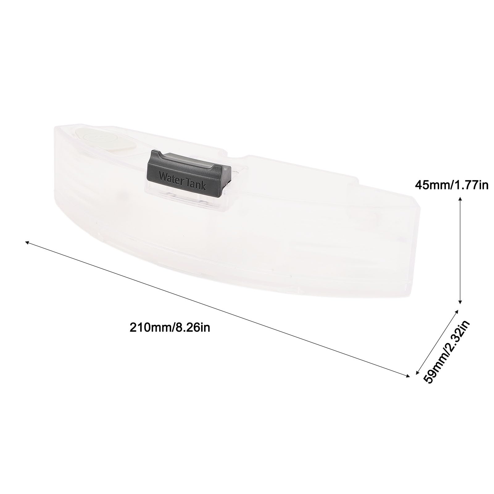 TOOLSGO Robot Vacuum Water Tank ABS Electric Control Water Tank Replacement Part Compatible with Roborock S7 T7S T7S Puls G10 Vacuum Cleaner Sweeping Robot Accessories (Black)