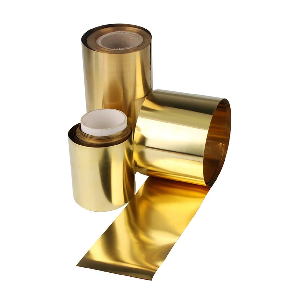 Bande Laiton Soudable Rouleau Laiton H62 0,5mm - 50mm Largeur 1000mm Longueur Travail Métal Rouleau Laiton 0.5mm