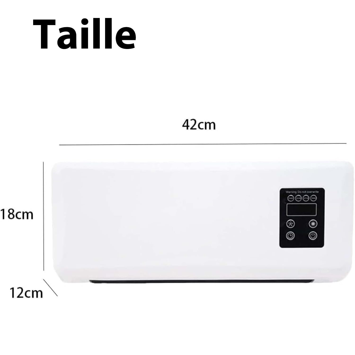 Ventilateur Mural sans Evacuation -Ventilateur Portable avec Minuterie 8H, PriseUE (1)