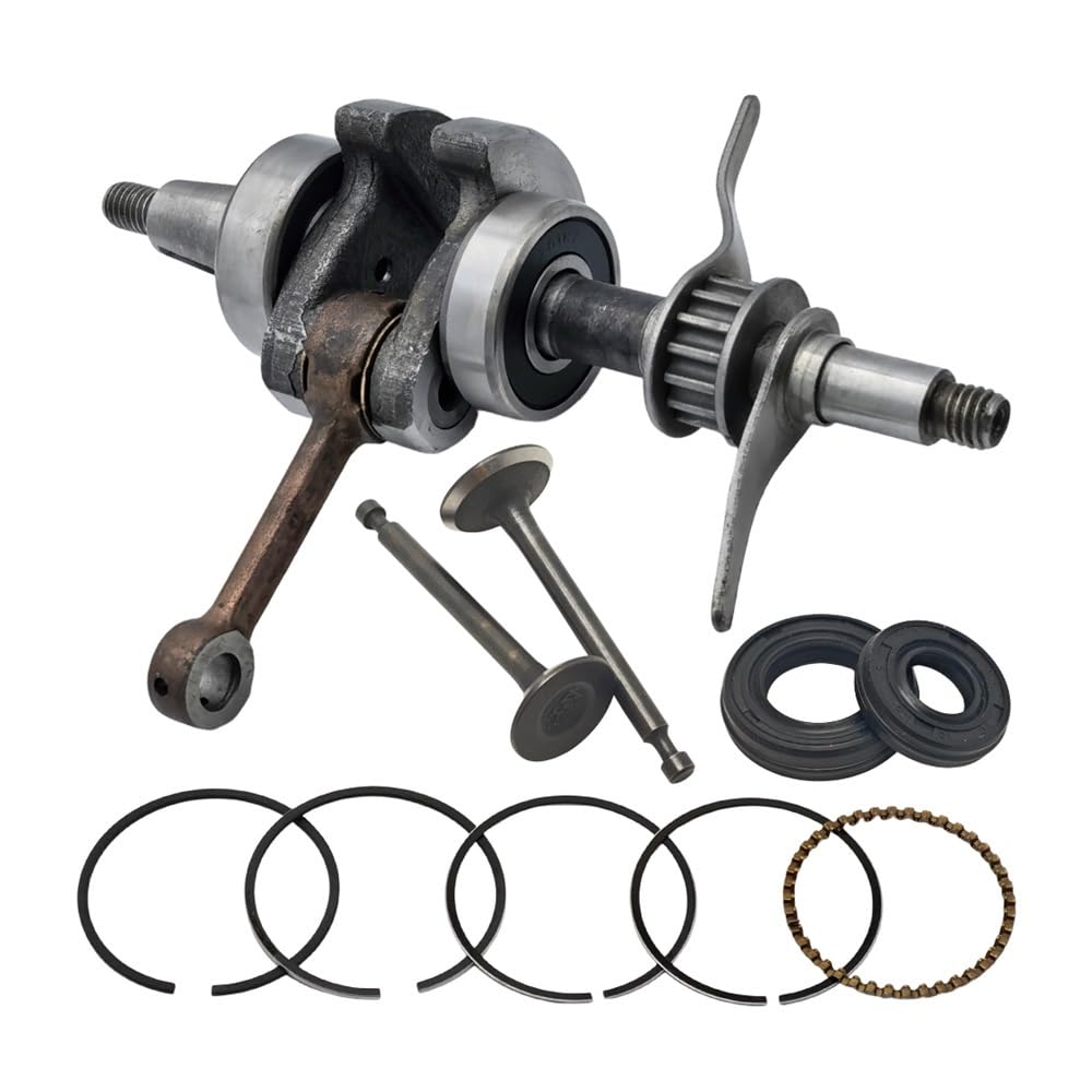 Kit de Juntas de pistón y válvula de Sello de Aceite del cigüeñal, Compatible con GX35, 35 CC, GX 35, Motor pequeño for cortacésped.