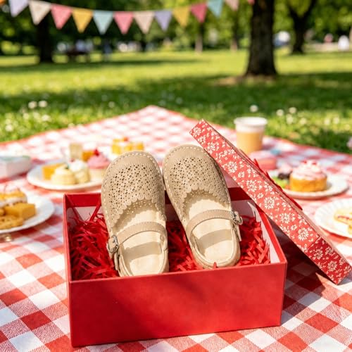 Image of THEE BRON Toddler Floral Cutout Closed Toe Sandals for Girls Breathable Summer Shoes