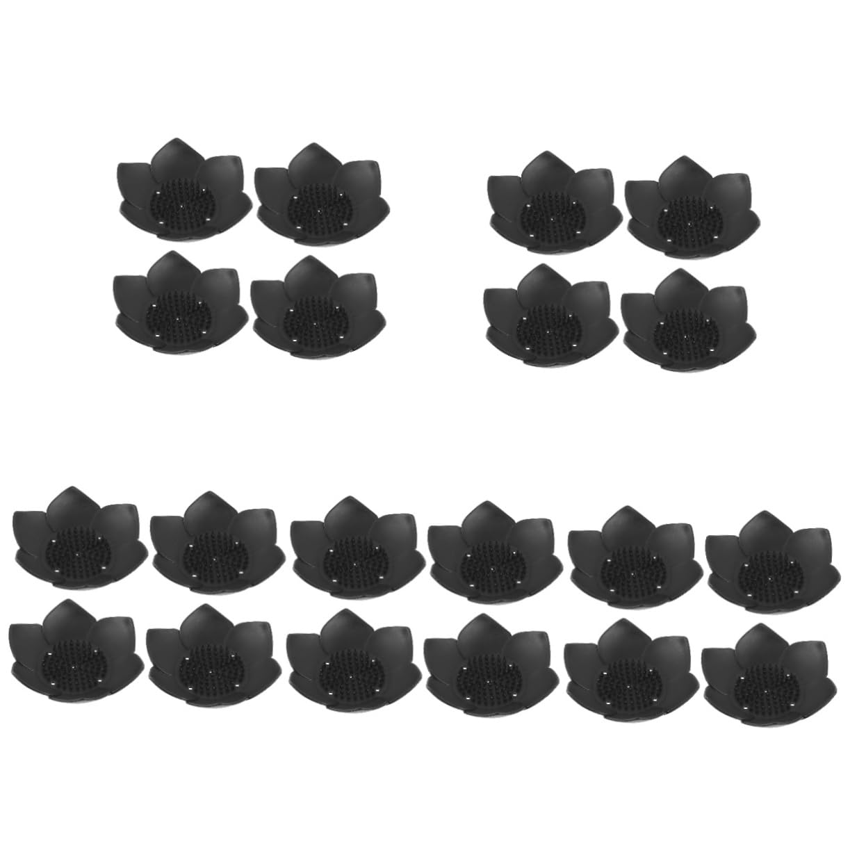 Alipis 5 Set Portasapone In Silicone Lotus Portasapone Scarico Spugna Da Bagno Scolapiatti Piatti Viaggio Scarico Portatile Asciutto Doccia Vassoio Da 4 pezzi * 5
