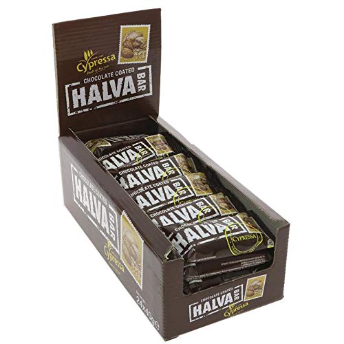 Cypressa Chocolate Almond Halva Bar 40g (Pack of 24)