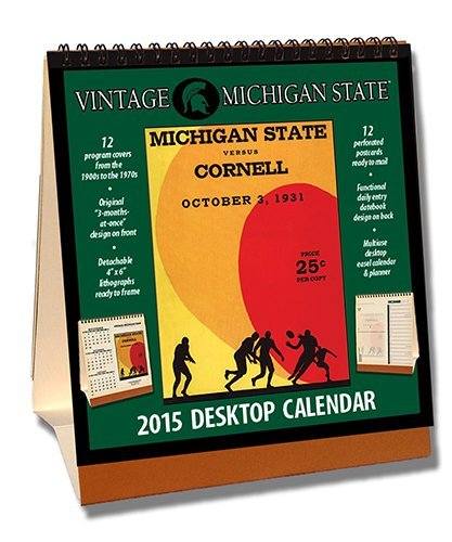 Michigan State Spartans 2015 Staffelei Desktop Vintage Fußball Kalender von Asgard Press (2014-09-15)