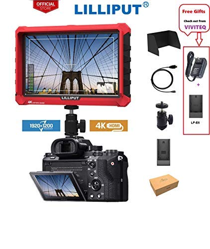 LILLIPUT A7S 7 Inch IPS 4K HDMI Camera Field Monitor Video Assist Full