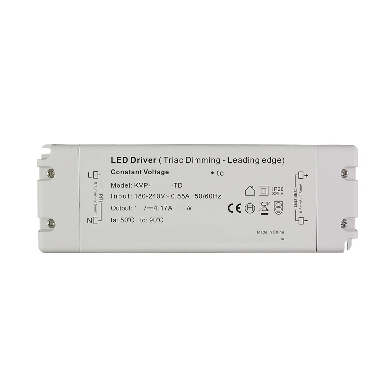 PWANUIGTE Low Voltage US Standard thyristor dimming Transformer Light Strip Driver Power Supply LED(24V 25W)
