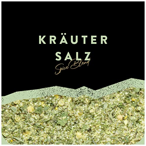 Royal Spice Kräutersalz 280g - Harmonisches Kräutersalz zum Verfeinern & Würzen - Kräuter Salz perfekt für Tomate Mozzarella, Fleisch, Fisch, Wild, Salaten, Bowls, als Dip- & Kräuterbutter Gewürz