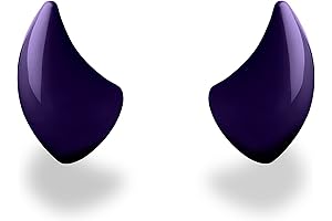 MagNeatOhz Small Purple Devil Horns for Motorcycle Helmet | Made in USA