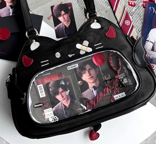 Cat Ita Bag para fan de Kpop Anime bolso bandolera miniatura 3
