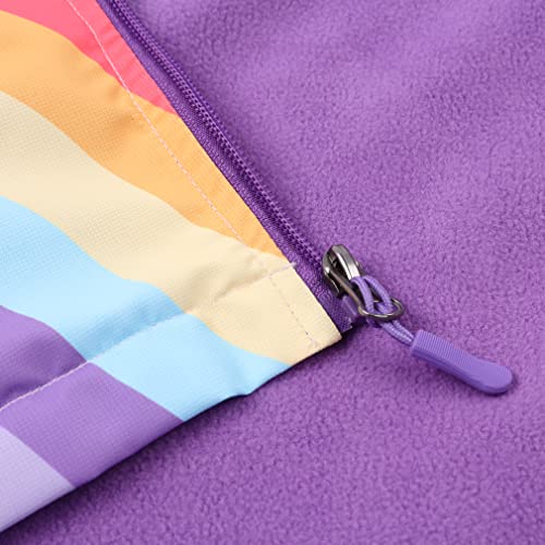 Image of Jingle Bongala Kids Waterproof Rain Jackets Lightweight Raincoats Fleece & Knitted Lining Hooded Windbreaker for Boys Girls