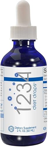 Miniatura 2 de 1234 Gotas de dieta (paquete de 5)  Complejo de aminoácidos originales  Dieta cetogénica  Ayuno intermitente  Dieta 1234, 2 onzas líquidas (paquete