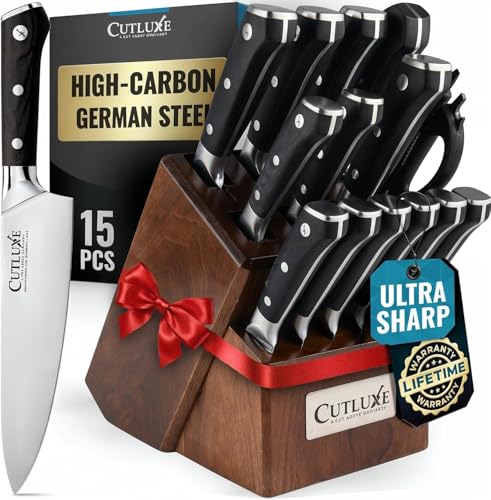 Cutluxe 15-Piece Artisan Knife Set