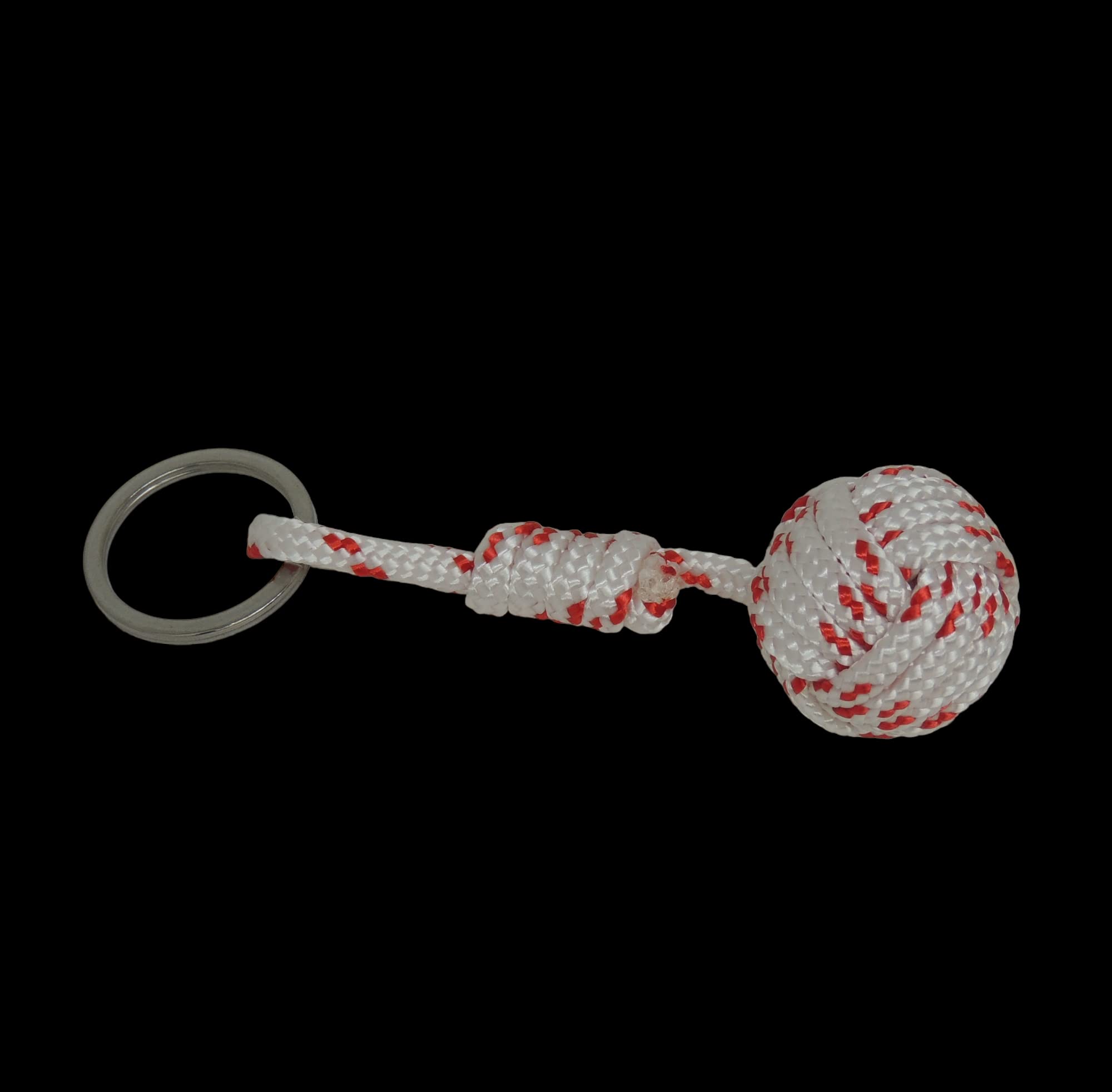 Porte-clés Pomme de Touline blanc, rouge