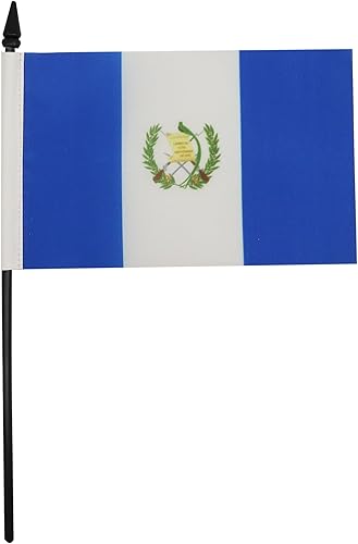 Miniatura 32 de Bandera de mesa Colombia 5'' x 8'' - Bandera de escritorio colombiana 8.3 x 5.5 in - Barra y base de plástico negro - AZ FLAG