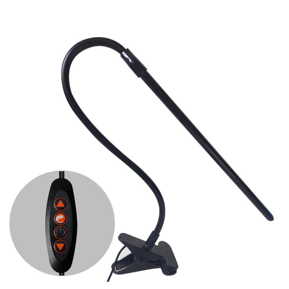 Luci A Clip Lampada Pinza Luce Da Lettura Luce Da Lettura Clip Clip Lamp Stepless Dimming E Regolazione Del Colore Led Clip Eye Protection Desk Lamp Lampada Da Lettura-Colore Di Dimming Wireless Nero