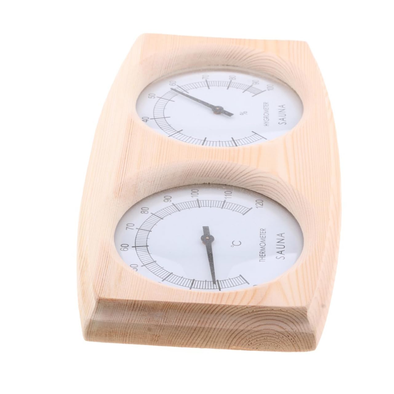 Igrotermografo in Legno per Sauna Quadrante Chiaro