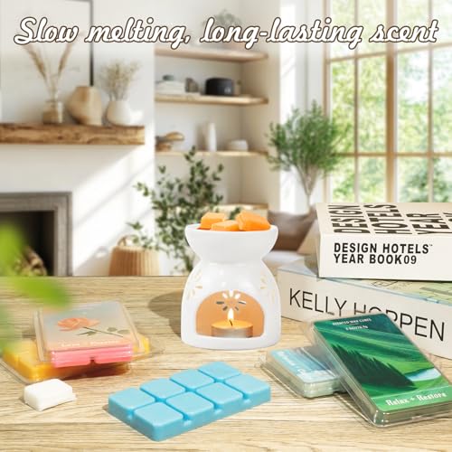 Image of SCENTORINI Wax Melts, Summer Scent Wax Cubes for Healing Calming Relax | Scented Soy Wax Melts for Warmer, Strong Scent Candle Wax, 2.5oz*4 Pack, Home Fragrances and Decoration