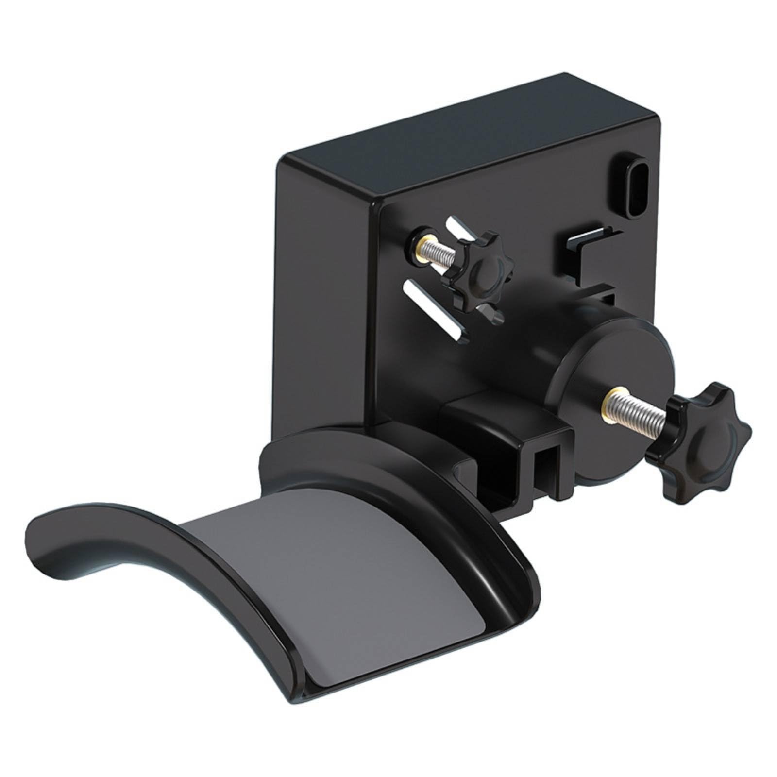 Tool-Effortless Installation Clamp-on Monitor Headphone Stand Universal Compatibility Clamp Hanger Rotatable Design Screen Side Headset Mount Space Saving for Gamers, Home Office, Black-image-39