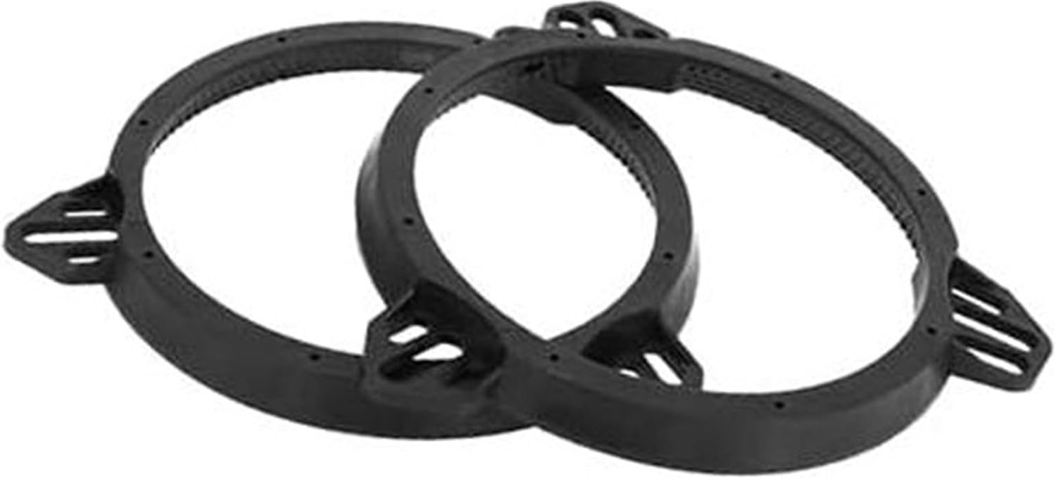 2 szt. Uniwersalny pierścień dystansowy głośnika wysokotonowego, adapter do głośnika samochodowego, łodzi, kampera, subwoofera, wodoodporny, ABS, czarny, do 6,5#34; Pierścień dystansowy głośnika