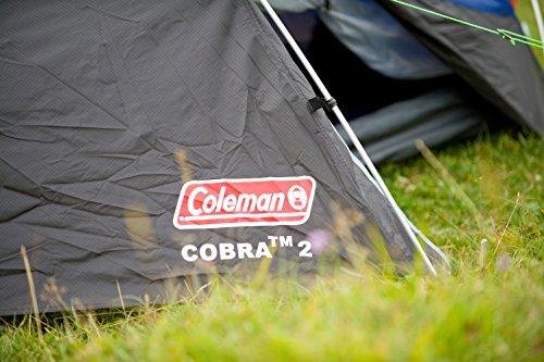 Coleman Cobra 2 Backpacking Tent, Black, Blue, Two Person