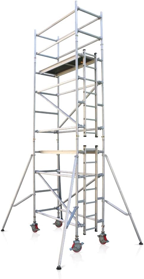 Aluminum Scaffolding Single Width 0.8X1.8 Tower Height 4.8 Mtrs