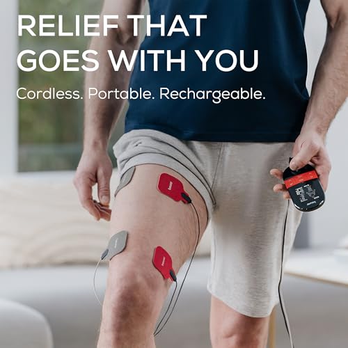 Image of Beurer EM59 Digital TENS /EMS Device with Heat, 4-in-1 stimulation device for pain therapy muscle stimulation, massage and heat therapy 4 electrodes 70 programmes 50 intensity levels