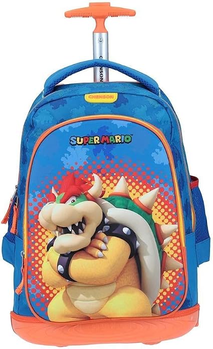 Mochila Con Ruedas Grande Chenson Mario Bros Karte Azul : Amazon.com.mx:  Ropa, Zapatos y Accesorios