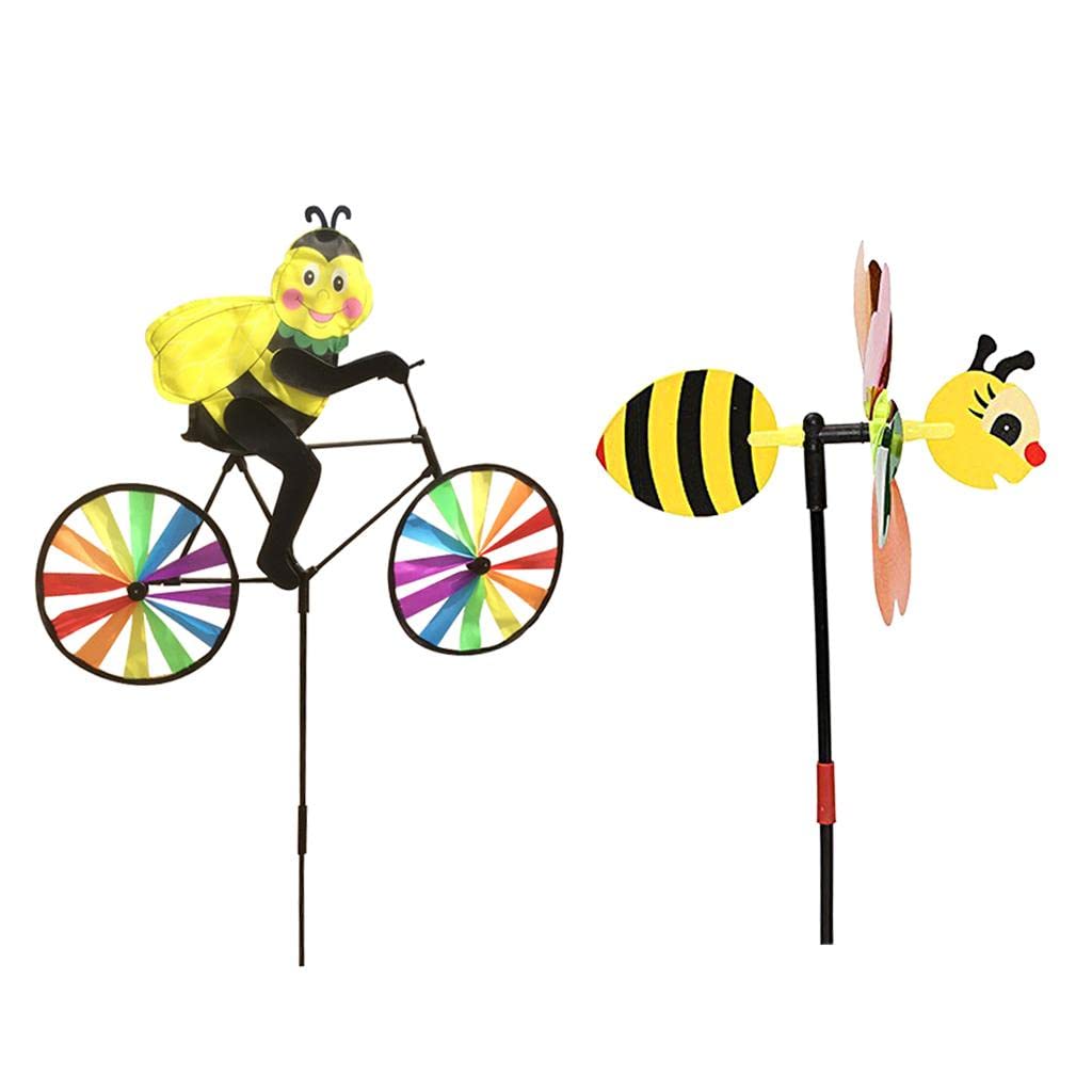 STYLEHEAVEN 2 Pieces 3D Windmill Wind Rotator Whirligig Wheel Yard Garden Decor|Home & Garden|Yard, Garden & Outdoor Living|Garden D?©cor|Windmills & Wind Spinners-image-7