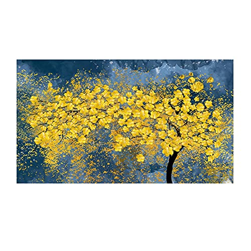 Tableau arbre d'or pour décoration de salon chic et moderne