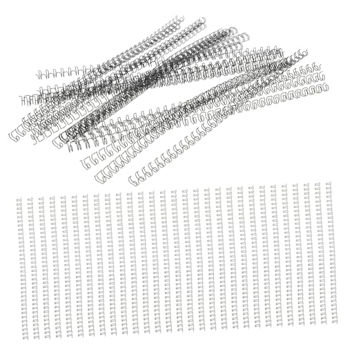 HORIALENCE 100個 活???孔ダブルループスパイラルコイルバインディングリング ノート ルーズリーフ用 柔軟で収納簡単 学校 オフィス対応