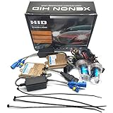 瞬間起動 DC12V 車用 防水 AC交流 瞬間点灯 金色バラスト 55W HIDキット フォグランプ/ヘッドライト対応 (6000K,HB4/9006)