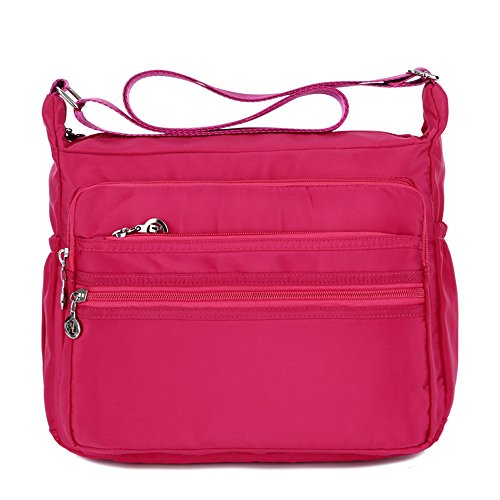 Sac bandoulière femme multi-poches idéal pour le travail et les balades décontractées