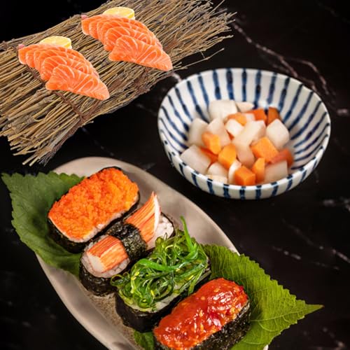 Set de 6 platos grandes para sushi estilo japonés miniatura 4