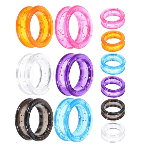 SHOWERORO 12 Anillos Protectores de Silicona para Tijeras de Peluquería Antideslizantes Tamaño Pequeño Morado Kit para Estilistas y Barberos Profesionales