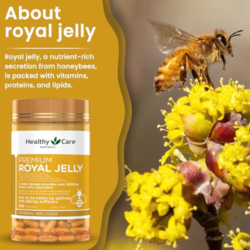 Healthy Care 9316254892201 Royal Jelly 1000 365 Capsules Supplements Made In Australia thumb #5