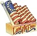 Department 56 Jim Shore Heartwood Creek Mini Patriotic Flag Figurine, 2.875"
