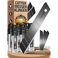 Cuttermesser Klingen 18mm – 60 Stück Universal Ersatz Blades aus SK5-Stahl für Teppichmesser – Extra scharfe Abbrechklingen 18mm I Präzise Cuttermesserklingen für vielseitige Anwendungen