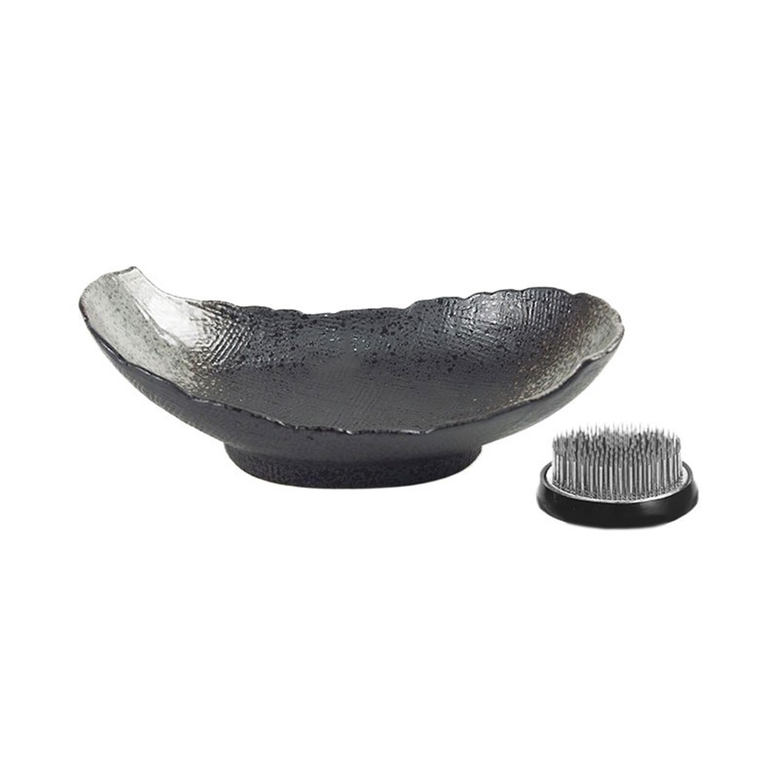 K5C7S3W9D6 plant dish saucer Creativity Chinese Vintage Flower Arranging Saucer Home Gardening Plant Drip Container with Kenzan