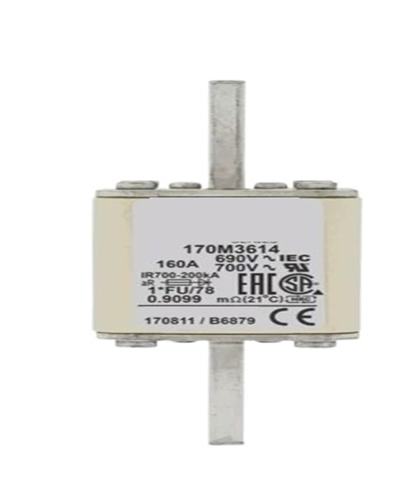 Fusible 170M3613 protège vos redresseurs contre les courts-circuits destructeurs