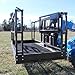 Titan Attachments 4' x 6' Mesh Telehandler Work Platform, Man Safety Basket, Forklift Attachment, Safety Cage
