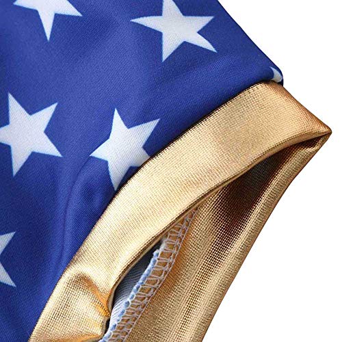 Biquíni infantil feminino com estampa de estrelas e bandeira dos EUA frente única biquíni de duas pe