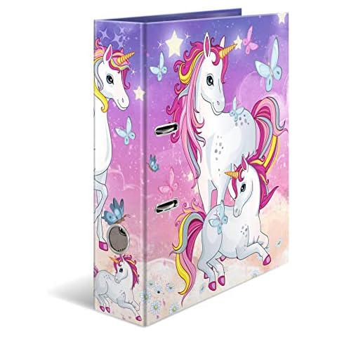 HERMA Lever Arch File with Unicorn Motif Cover