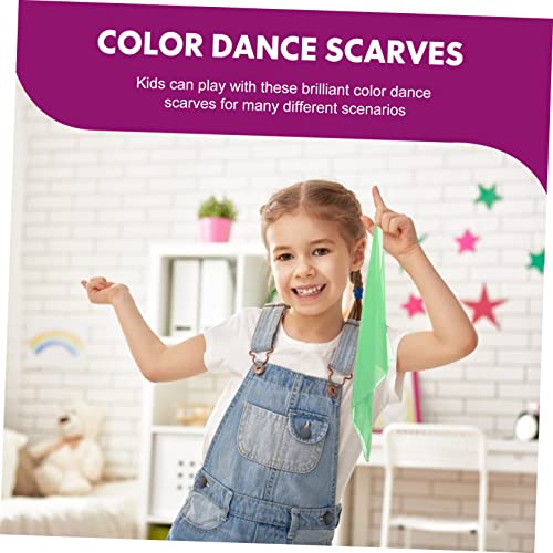 Hemoton 12pcs Juggling Scarves for Boys and Girls Dance Performance Play Accessories Soft and Breathable for Kindergarten Activities Multi-color2