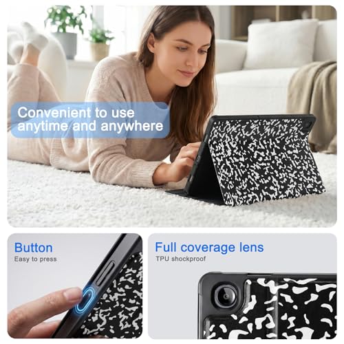 Image of CoBak Case for Samsung Galaxy Tab A11+ Plus 11 inch 2025, Multi-Viewing Angles, All New PU Leather Folio Stand Cover with Auto Sleep Wake Feature for Samsung Galaxy Tab A11+ Tablet 11-inch, Black Notebook