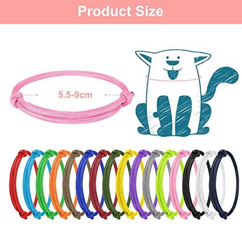 Boumusoe WUGIBHHEQ4737 16Pcs Puppy Id Collars Whelping Collars Adjustable Puppy Id Bands Identification Puppy Collar thumb #1