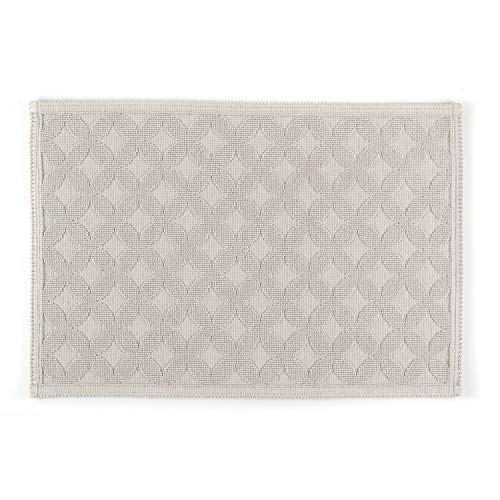 Preisvergleich Produktbild RHOMTUFT Badematte Seaside perlgrau - 11 60x90 cm
