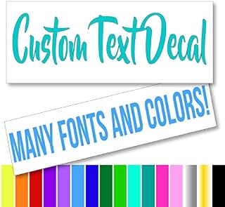 Eggleston Design Co Custom Text Font Name Decal Sticker Compatible with Yeti Tumbler