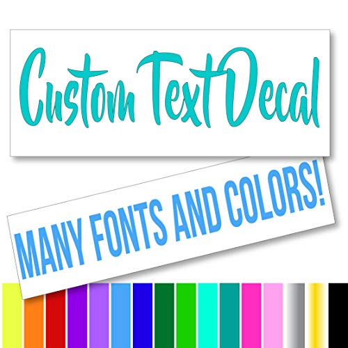 Personalized Custom Font Name Decal Sticker Compatible With Tumbler Cups, Laptop, Phones, Rv, Boats, Helmets, Hardhats, Notebooks, And Vehicles (Glitter Colors Available) #TOP2