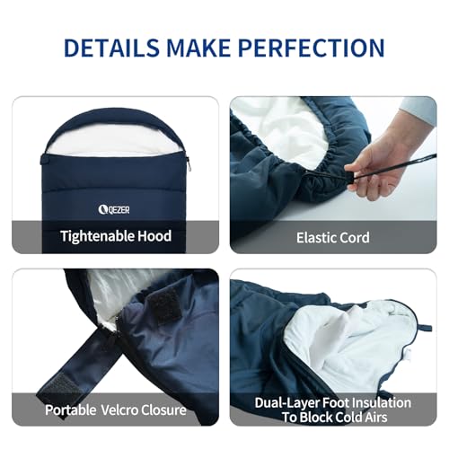 Bolsa de dormir para adultos, bolsa ligera para camping miniatura 3